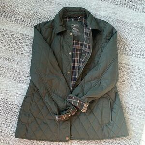 LL bean quilted women’s riding jacket
